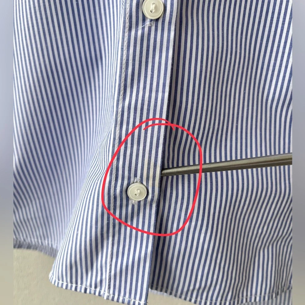 H&M | NWT Bow- Detail Poplin Shirt - Picture 16 of 16